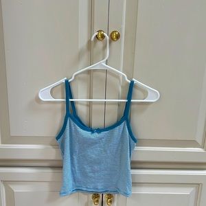 Forever21 Blue and White Stripped Tank Top